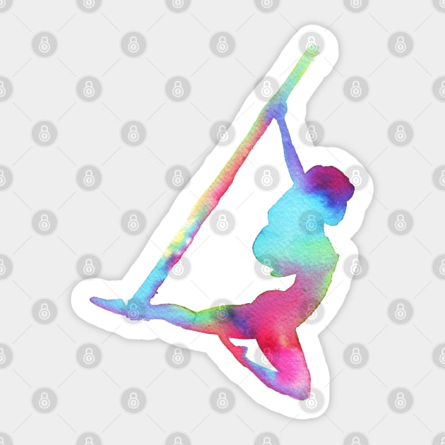 Antigravity Yoga Sticker by LaBellaCiambella